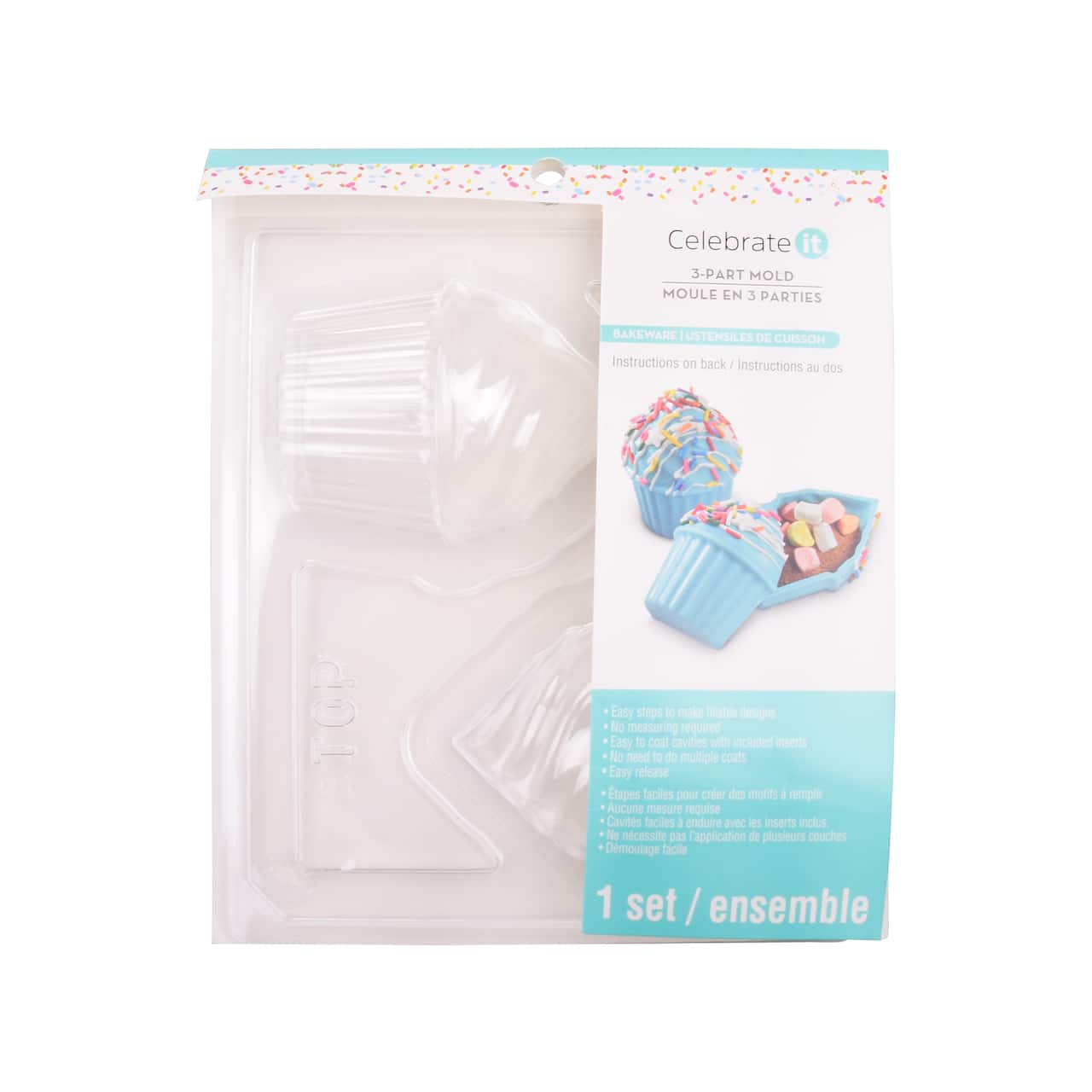 3-Part Cupcake Mold by Celebrate It&#x2122;